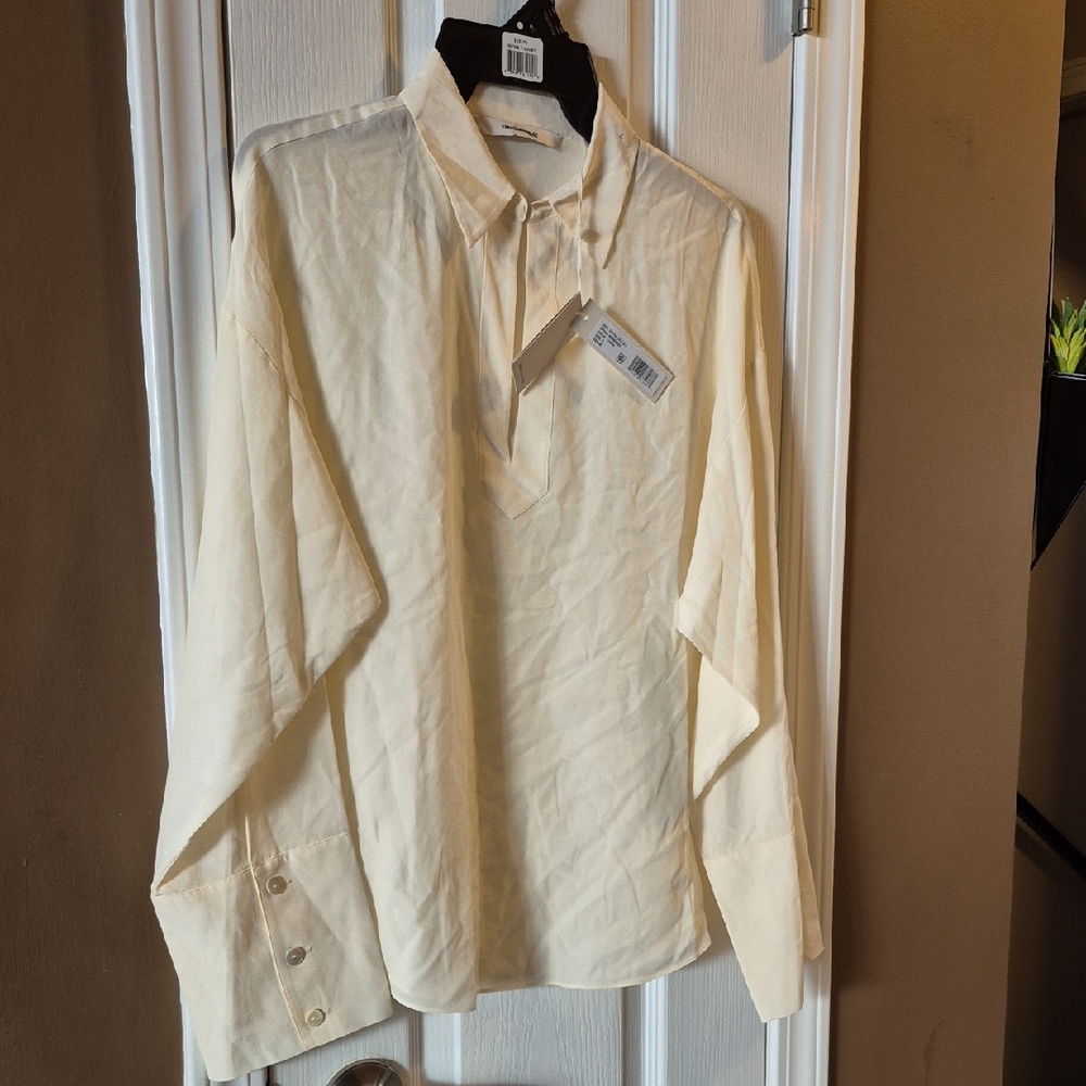 Rebecca Taylor Cream Silk Blouse